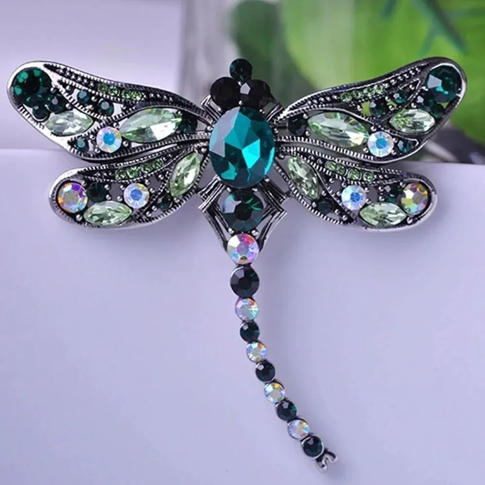 VQ🌟HOST PICK🌟Rhinestones Dragonfly Brooch
